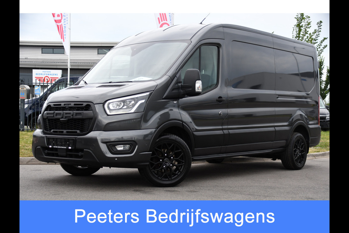 Ford Transit 350 2.0 TDCI L3H2 Limited PB Edition Camera, Cruise, Carplay, Xenon, Automaat, 185pk, Stoelverwarming, Trekhaak, Sensoren, Uniek!