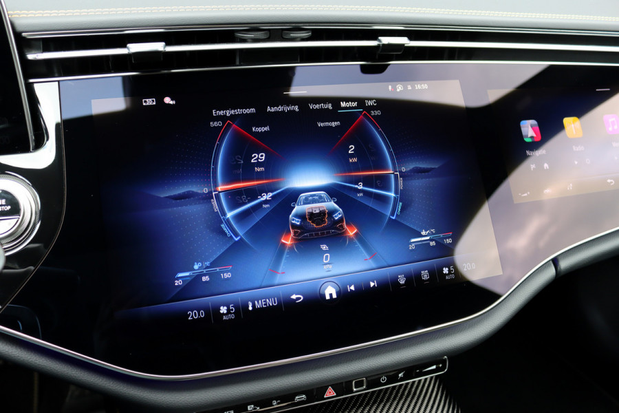 Mercedes-Benz E-Klasse AMG 53 4MATIC+ Edition 1 | 612pk | Hyperscreen | Carbon | Achterasbesturing | Distronic+ | HUD | 3D-Display | Stoelventilatie | Massage | Vlakkenverwarming | Trekhaak |
