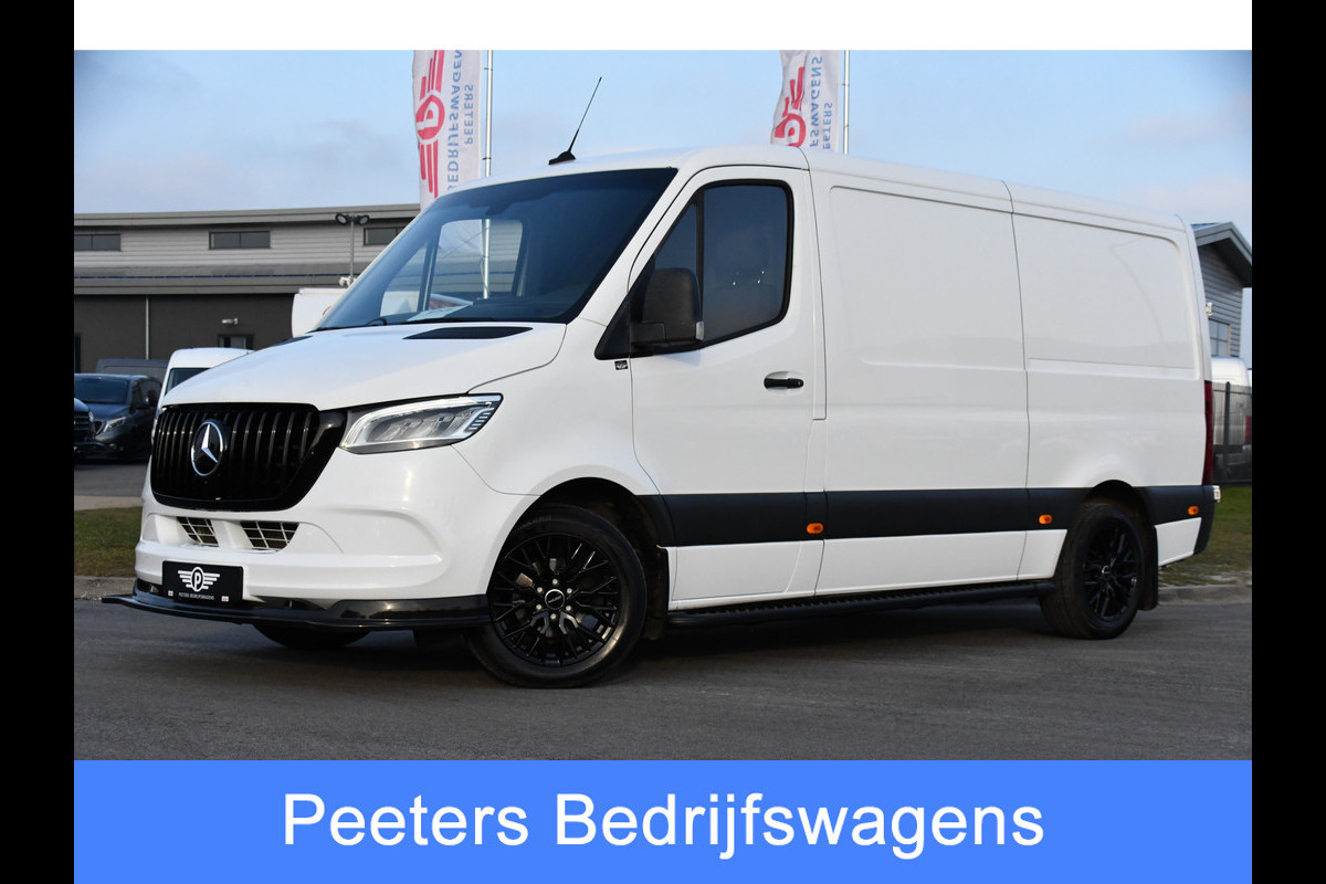 Mercedes-Benz Sprinter 319 V6 3.0 CDI L2H1 RWD AMG Edition Camera, Cruise, Carplay, LED, 10,5'' Mbux, 3500kg Trekhaak, Standkachel, Multimedia, Stoelverwarming, Automaat, Uniek!