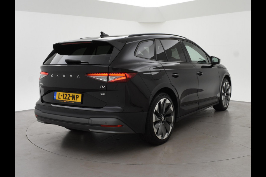 Škoda ENYAQ iV 60 FIRST EDITION + CHRYSTAL LIGHTNING | 21 INCH | ADAPTIVE CRUISE | MEMORY | SFEERVERLICHTING