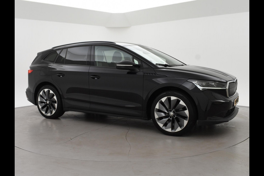 Škoda ENYAQ iV 60 FIRST EDITION + CHRYSTAL LIGHTNING | 21 INCH | ADAPTIVE CRUISE | MEMORY | SFEERVERLICHTING
