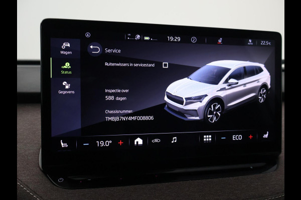 Škoda ENYAQ iV 60 FIRST EDITION + CHRYSTAL LIGHTNING | 21 INCH | ADAPTIVE CRUISE | MEMORY | SFEERVERLICHTING