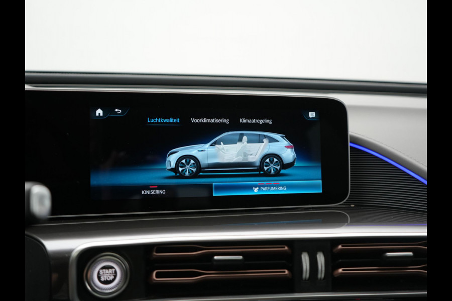 Mercedes-Benz EQC 400 4MATIC Business Solution AMG 80 kWh 408pk Dealer O.H. | Panodak | Adaptive Cruise | Head Up | 360 Camera | Burmester Audio | Lederen Sportstoelen Massage & Memory | Sfeerverlichting | Blis | Widescreen Navi | Stoelverwarming | DAB |