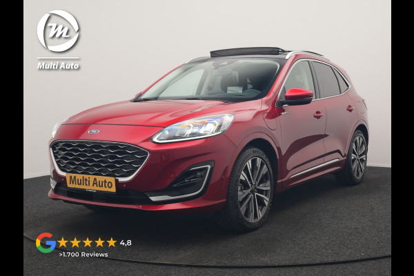 Ford Kuga 2.5 Vignale PHEV 225pk Dealer O.H. | Trekhaak Af Fabriek | Panodak | Adaptive Cruise | Head Up | Bang & Olufsen | 360 Camera | Lederen Comfortzetels Memory & Verwarmd | Keyless | Stuur Verwarmd | Blis | 20"L.M | Navigatie | Plug In Hybrid |