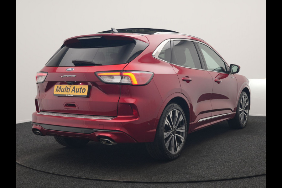 Ford Kuga 2.5 Vignale PHEV 225pk Dealer O.H. | Trekhaak Af Fabriek | Panodak | Adaptive Cruise | Head Up | Bang & Olufsen | 360 Camera | Lederen Comfortzetels Memory & Verwarmd | Keyless | Stuur Verwarmd | Blis | 20"L.M | Navigatie | Plug In Hybrid |
