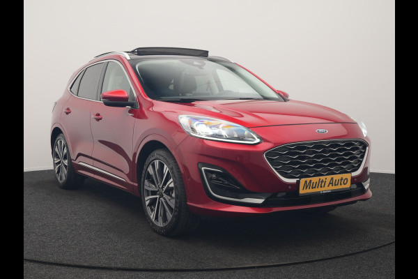 Ford Kuga 2.5 Vignale PHEV 225pk Dealer O.H. | Trekhaak Af Fabriek | Panodak | Adaptive Cruise | Head Up | Bang & Olufsen | 360 Camera | Lederen Comfortzetels Memory & Verwarmd | Keyless | Stuur Verwarmd | Blis | 20"L.M | Navigatie | Plug In Hybrid |