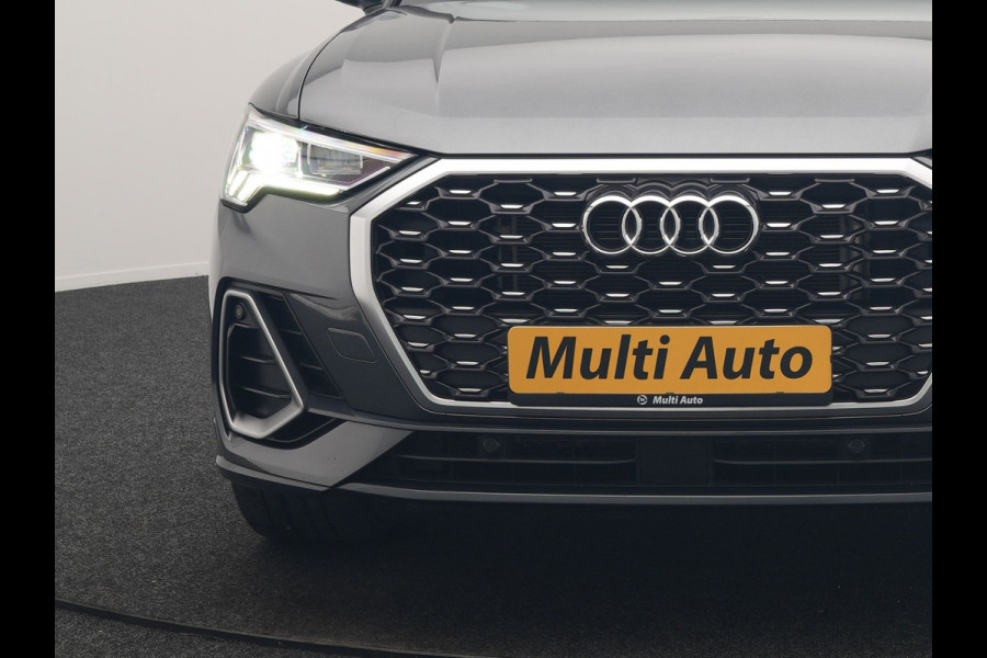 Audi Q3 Sportback 45 TFSI e 2x S Line PHEV 245pk Dealer O.H. | Trekhaak Af Fabriek | Adaptive Cruise | Matrix LED | Camera | Sonos Audio | Alcantara Sportstoelen Verwarmd | Blis | Navigatie | DAB | 20"L.M | Plug In Hybrid |