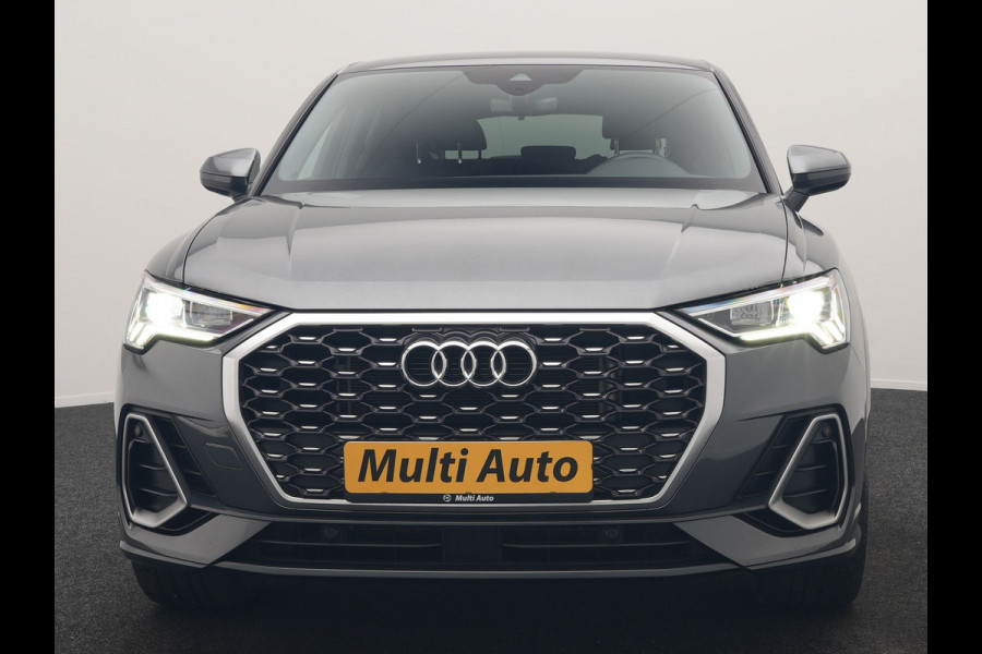 Audi Q3 Sportback 45 TFSI e 2x S Line PHEV 245pk Dealer O.H. | Trekhaak Af Fabriek | Adaptive Cruise | Matrix LED | Camera | Sonos Audio | Alcantara Sportstoelen Verwarmd | Blis | Navigatie | DAB | 20"L.M | Plug In Hybrid |