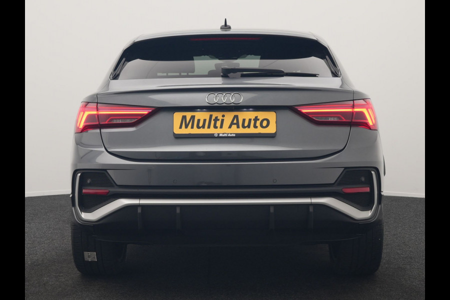 Audi Q3 Sportback 45 TFSI e 2x S Line PHEV 245pk Dealer O.H. | Trekhaak Af Fabriek | Adaptive Cruise | Matrix LED | Camera | Sonos Audio | Alcantara Sportstoelen Verwarmd | Blis | Navigatie | DAB | 20"L.M | Plug In Hybrid |