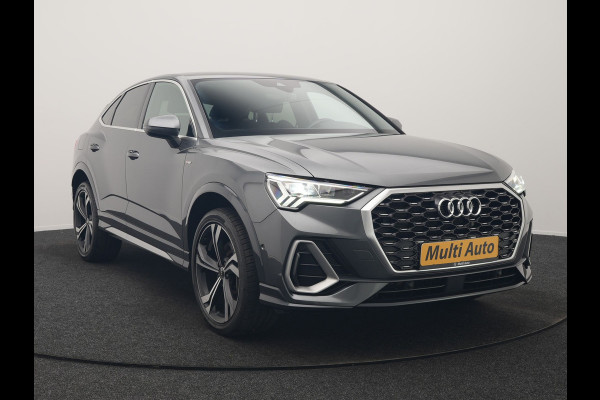 Audi Q3 Sportback 45 TFSI e 2x S Line PHEV 245pk Dealer O.H. | Trekhaak Af Fabriek | Adaptive Cruise | Matrix LED | Camera | Sonos Audio | Alcantara Sportstoelen Verwarmd | Blis | Navigatie | DAB | 20"L.M | Plug In Hybrid |