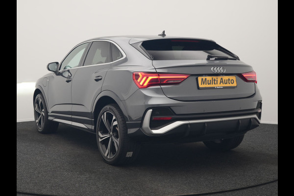 Audi Q3 Sportback 45 TFSI e 2x S Line PHEV 245pk Dealer O.H. | Trekhaak Af Fabriek | Adaptive Cruise | Matrix LED | Camera | Sonos Audio | Alcantara Sportstoelen Verwarmd | Blis | Navigatie | DAB | 20"L.M | Plug In Hybrid |