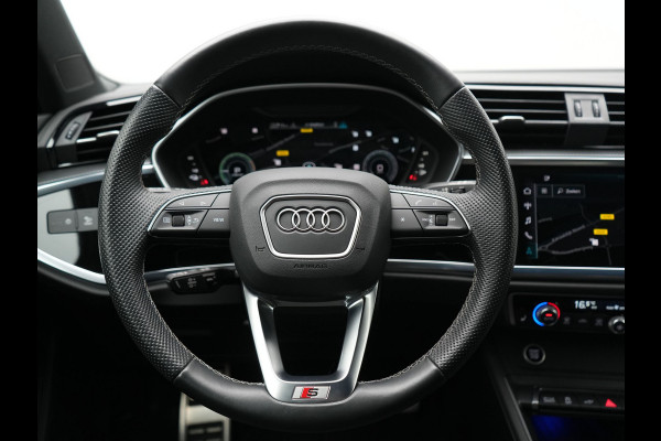 Audi Q3 Sportback 45 TFSI e 2x S Line PHEV 245pk Dealer O.H. | Trekhaak Af Fabriek | Adaptive Cruise | Matrix LED | Camera | Sonos Audio | Alcantara Sportstoelen Verwarmd | Blis | Navigatie | DAB | 20"L.M | Plug In Hybrid |