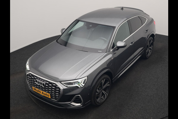Audi Q3 Sportback 45 TFSI e 2x S Line PHEV 245pk Dealer O.H. | Trekhaak Af Fabriek | Adaptive Cruise | Matrix LED | Camera | Sonos Audio | Alcantara Sportstoelen Verwarmd | Blis | Navigatie | DAB | 20"L.M | Plug In Hybrid |