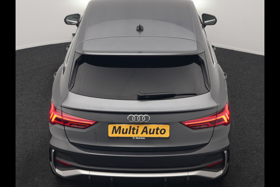 Audi Q3 Sportback 45 TFSI e 2x S Line PHEV 245pk Dealer O.H. | Trekhaak Af Fabriek | Adaptive Cruise | Matrix LED | Camera | Sonos Audio | Alcantara Sportstoelen Verwarmd | Blis | Navigatie | DAB | 20"L.M | Plug In Hybrid |