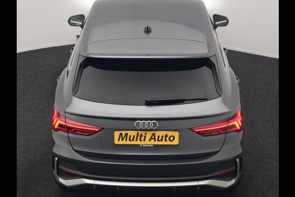 Audi Q3 Sportback 45 TFSI e 2x S Line PHEV 245pk Dealer O.H. | Trekhaak Af Fabriek | Adaptive Cruise | Matrix LED | Camera | Sonos Audio | Alcantara Sportstoelen Verwarmd | Blis | Navigatie | DAB | 20"L.M | Plug In Hybrid |