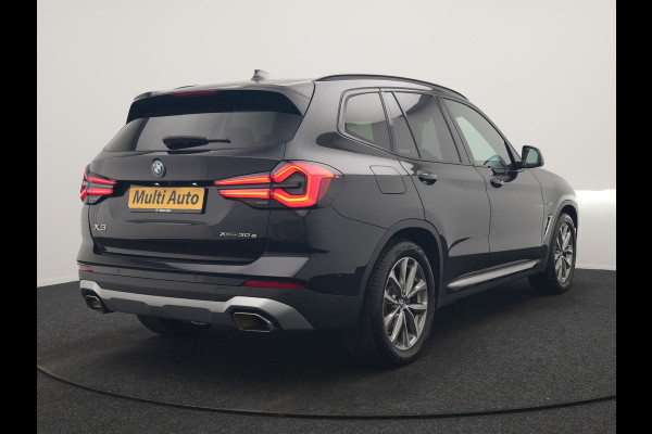 BMW X3 xDrive30e High Executive PHEV 293pk Dealer O.H. | Trekhaak Af Fabriek | Panodak | Head Up | 360 Camera | Laser LED | Lederen Sportstoelen Memory & Verwarmd | Sfeerverlichting | Apple Carplay | Blis | Keyless | Navigatie | DAB | Plug In Hybrid |
