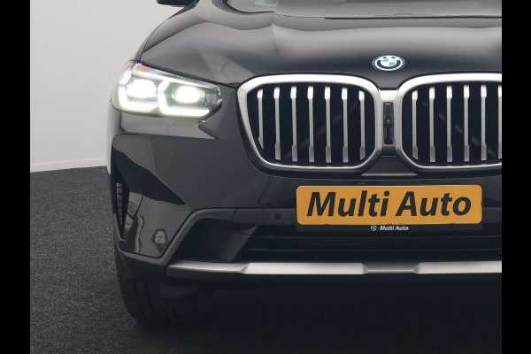 BMW X3 xDrive30e High Executive PHEV 293pk Dealer O.H. | Trekhaak Af Fabriek | Panodak | Head Up | 360 Camera | Laser LED | Lederen Sportstoelen Memory & Verwarmd | Sfeerverlichting | Apple Carplay | Blis | Keyless | Navigatie | DAB | Plug In Hybrid |