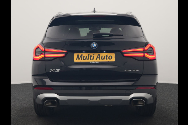 BMW X3 xDrive30e High Executive PHEV 293pk Dealer O.H. | Trekhaak Af Fabriek | Panodak | Head Up | 360 Camera | Laser LED | Lederen Sportstoelen Memory & Verwarmd | Sfeerverlichting | Apple Carplay | Blis | Keyless | Navigatie | DAB | Plug In Hybrid |