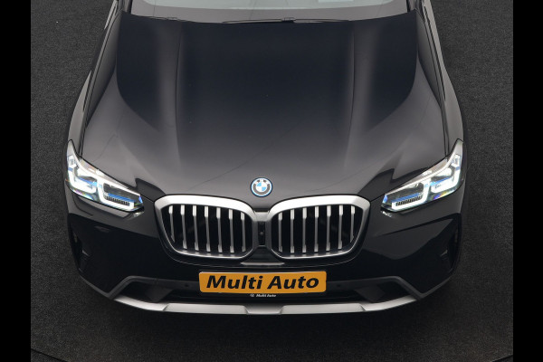 BMW X3 xDrive30e High Executive PHEV 293pk Dealer O.H. | Trekhaak Af Fabriek | Panodak | Head Up | 360 Camera | Laser LED | Lederen Sportstoelen Memory & Verwarmd | Sfeerverlichting | Apple Carplay | Blis | Keyless | Navigatie | DAB | Plug In Hybrid |