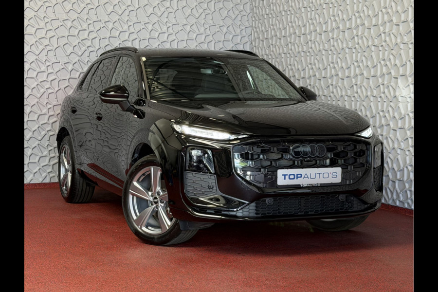 Audi Q3 35 TFSI S-EDITION MILD HYBRID ZONDER STEKKER AUDI.TREKHAAK LEER PANO SCHUIFDAK ELEK.KLEP