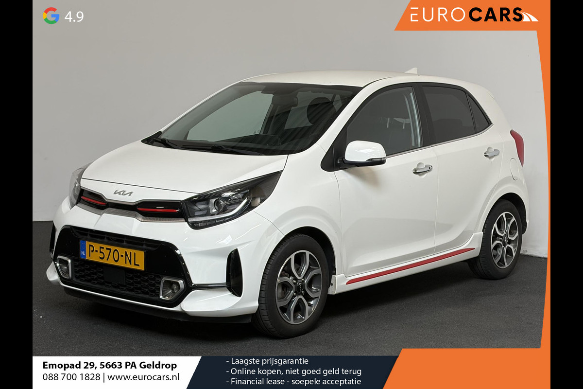 Kia Picanto 1.0 DPi GT-Line Leder Keyless Navigatie Apple Carplay/Android Auto Stoelverwarming Lichtmetalen Velgen Cruise Control Climate Control Camera Parkeer sensoren Bluetooth