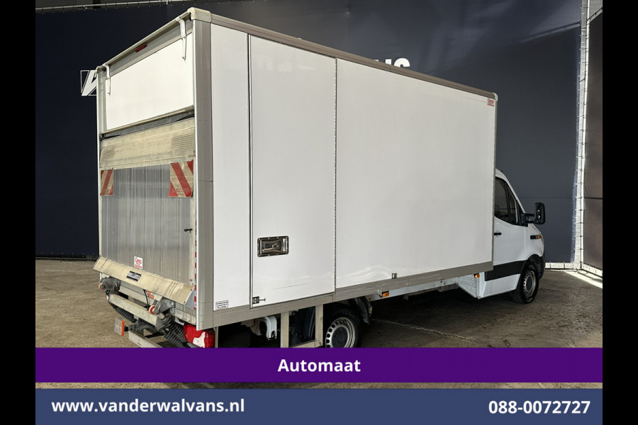 Mercedes-Benz Sprinter 317CDI Automaat 228cm Hoog Bakwagen Laadklep Zijdeur Euro6 Airco | Lat om Lat betimmering | Leder Bijrijdersbank, 22m3 kuub, 946kg laadvermogen