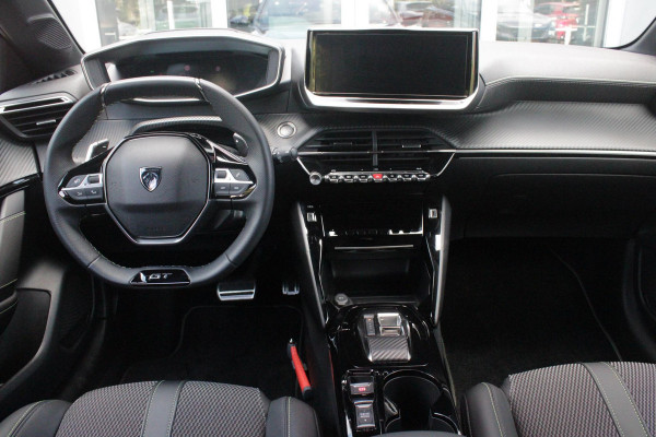 Peugeot 208 1.2 Hybrid 145PK AUTOMAAT GT | CAMERA VOOR + ACHTER | NAVIGATIE | DRAADLOZE APPLE CARPLAY/ANDROID AUTO | FULL LED KOPLAMPEN | LICHTMETALEN VELGEN 17" | DODEHOEK DETECTIE | DRAADLOZE TELEFOONLADER | KEYLESS ENTRY/START | DAB+ RADIO | ADAPTIVE CRUISE CONTROL | CLIMATE CONTROL |