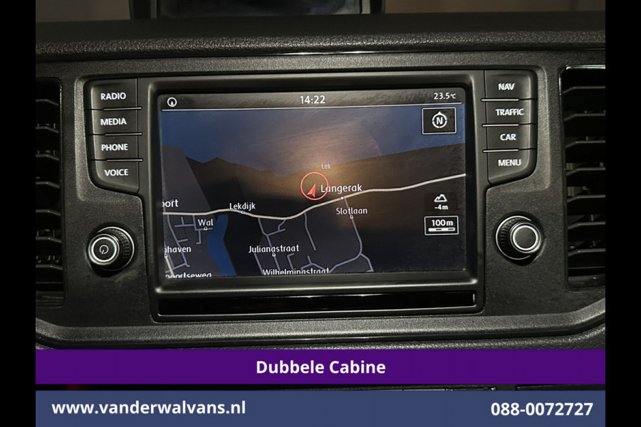 Volkswagen Crafter 2.0 177pk Pick Up Dubbele Cabine 3500kg Trekhaak Open Laadbak Euro6 Airco | 6-Zits | Camera | Navigatie | Apple Carplay Android Auto, Cruisecontrol, Chauffeursstoel