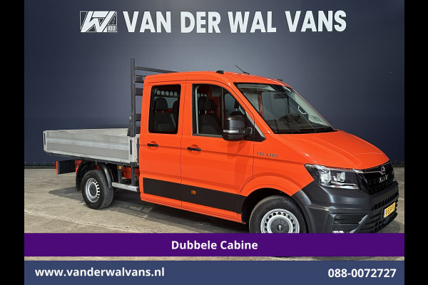 Volkswagen Crafter 2.0 177pk Pick Up Dubbele Cabine 3500kg Trekhaak Open Laadbak Euro6 Airco | 6-Zits | Camera | Navigatie | Apple Carplay Android Auto, Cruisecontrol, Chauffeursstoel