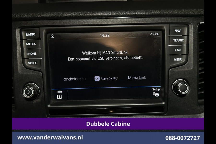 Volkswagen Crafter 2.0 177pk Pick Up Dubbele Cabine 3500kg Trekhaak Open Laadbak Euro6 Airco | 6-Zits | Camera | Navigatie | Apple Carplay Android Auto, Cruisecontrol, Chauffeursstoel