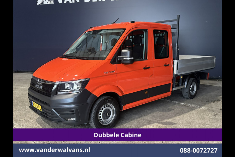 Volkswagen Crafter 2.0 177pk Pick Up Dubbele Cabine 3500kg Trekhaak Open Laadbak Euro6 Airco | 6-Zits | Camera | Navigatie | Apple Carplay Android Auto, Cruisecontrol, Chauffeursstoel