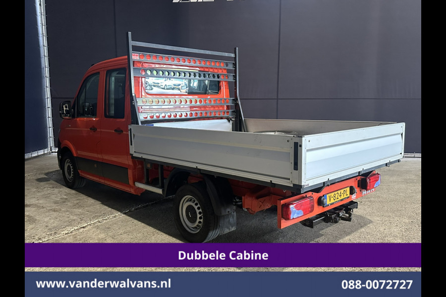 Volkswagen Crafter 2.0 177pk Pick Up Dubbele Cabine 3500kg Trekhaak Open Laadbak Euro6 Airco | 6-Zits | Camera | Navigatie | Apple Carplay Android Auto, Cruisecontrol, Chauffeursstoel