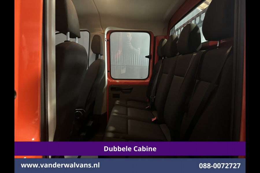 Volkswagen Crafter 2.0 177pk Pick Up Dubbele Cabine 3500kg Trekhaak Open Laadbak Euro6 Airco | 6-Zits | Camera | Navigatie | Apple Carplay Android Auto, Cruisecontrol, Chauffeursstoel