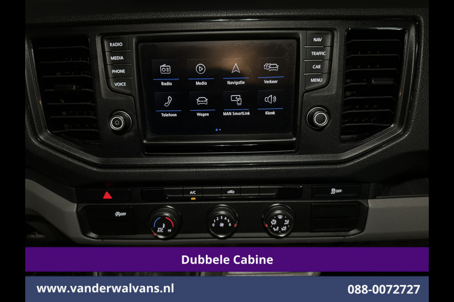 Volkswagen Crafter 2.0 177pk Pick Up Dubbele Cabine 3500kg Trekhaak Open Laadbak Euro6 Airco | 6-Zits | Camera | Navigatie | Apple Carplay Android Auto, Cruisecontrol, Chauffeursstoel