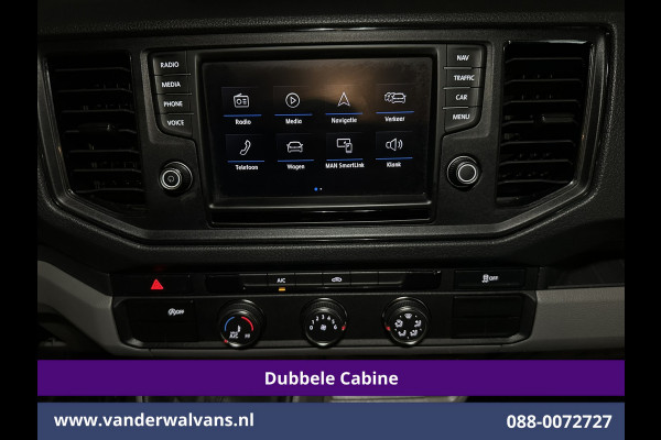 Volkswagen Crafter 2.0 177pk Pick Up Dubbele Cabine 3500kg Trekhaak Open Laadbak Euro6 Airco | 6-Zits | Camera | Navigatie | Apple Carplay Android Auto, Cruisecontrol, Chauffeursstoel