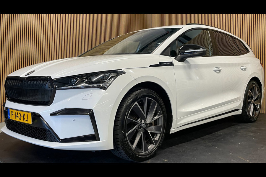 Škoda ENYAQ iV 80 Sportline|91% SOH|BLACK&WHITE EDITION|ACC|APPLE CARPLAY|CAMERA|STOEL+STUURVERW|NAVI|NAP|NL|INCL.BTW|1e EIGENAAR|