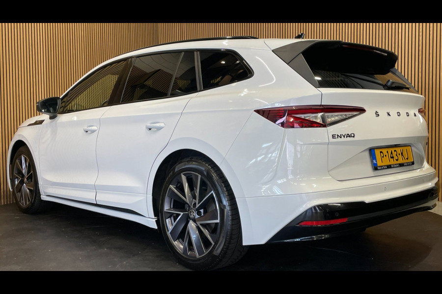 Škoda ENYAQ iV 80 Sportline|91% SOH|BLACK&WHITE EDITION|ACC|APPLE CARPLAY|CAMERA|STOEL+STUURVERW|NAVI|NAP|NL|INCL.BTW|1e EIGENAAR|