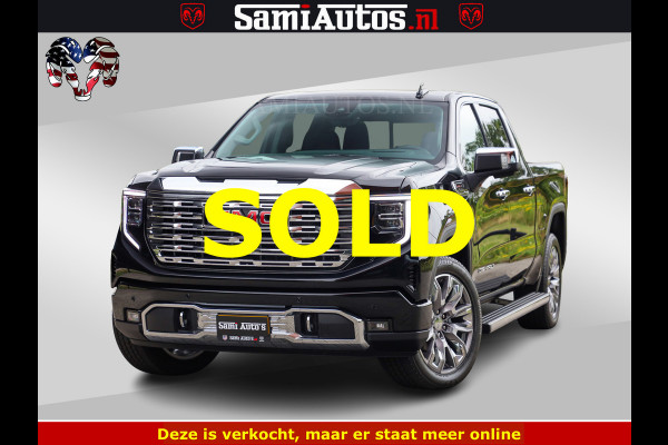 GMC Sierra DENALI | All-In Prijs | 6,2 V8 Full Option | De Meest Luxe Pick-Up in zijn Klasse | Comfortabele Dubbele Cabine met Royale 5 Zitplaatsen | BPM vrij | Nu Leverbaar uit Voorraad | Voorraad Nr 9194 | De specialist in Amerikaanse pick‑ups in Nederland en Europa.