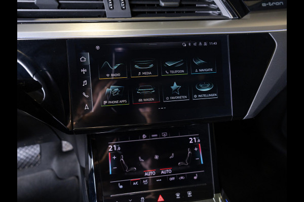 Audi e-tron S quattro 95 kWh SOH 89% / 503pk / NAP / Panorama dak / Rondomzicht camera / Kuipstoelen /