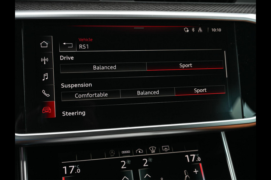 Audi A6 Avant RS 6 TFSI quattro | Panoramadak | Achterasbesturing | 360 Camera | HUD | B&O | Carbon Inleg | Sportdifferentieel | Stoelverwarming + Ventilatie | Luchtvering | Soft Close | Stuurverwarming |