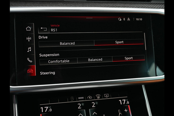Audi A6 Avant RS 6 TFSI quattro | Panoramadak | Achterasbesturing | 360 Camera | HUD | B&O | Carbon Inleg | Sportdifferentieel | Stoelverwarming + Ventilatie | Luchtvering | Soft Close | Stuurverwarming |