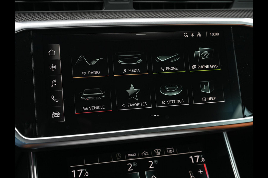 Audi A6 Avant RS 6 TFSI quattro | Panoramadak | Achterasbesturing | 360 Camera | HUD | B&O | Carbon Inleg | Sportdifferentieel | Stoelverwarming + Ventilatie | Luchtvering | Soft Close | Stuurverwarming |