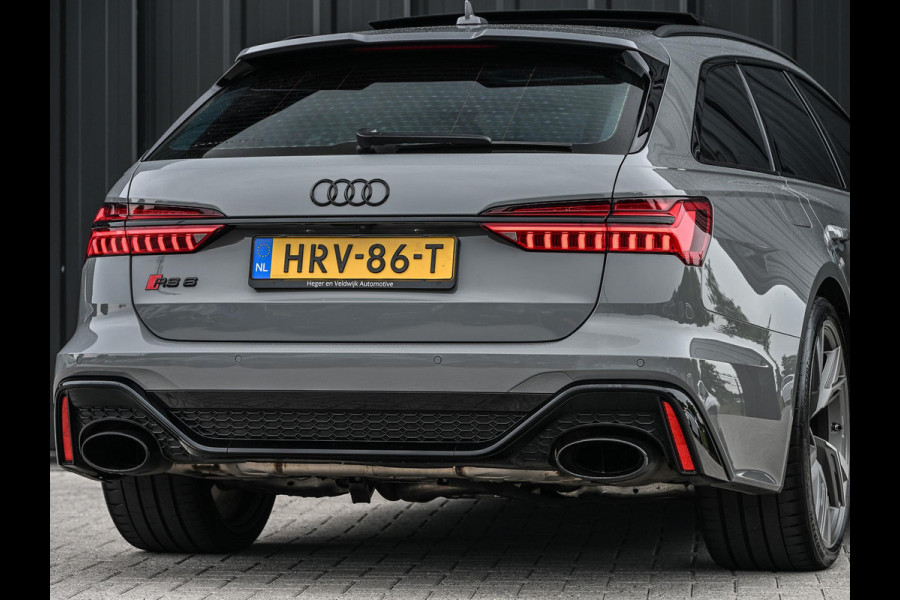 Audi A6 Avant RS 6 TFSI quattro | Panoramadak | Achterasbesturing | 360 Camera | HUD | B&O | Carbon Inleg | Sportdifferentieel | Stoelverwarming + Ventilatie | Luchtvering | Soft Close | Stuurverwarming |