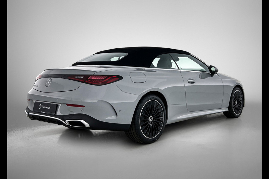 Mercedes-Benz CLE Cabriolet 200 AMG Line | Premium Plus pakket | Winterpakket | Rijassistentiepakket Plus | AMG spoiler | Middenconsole metaalstructuur | Stoelventilatie/- verwarming | Windschut | 19 inch multispaaks lichtmetalen AMG velgen |