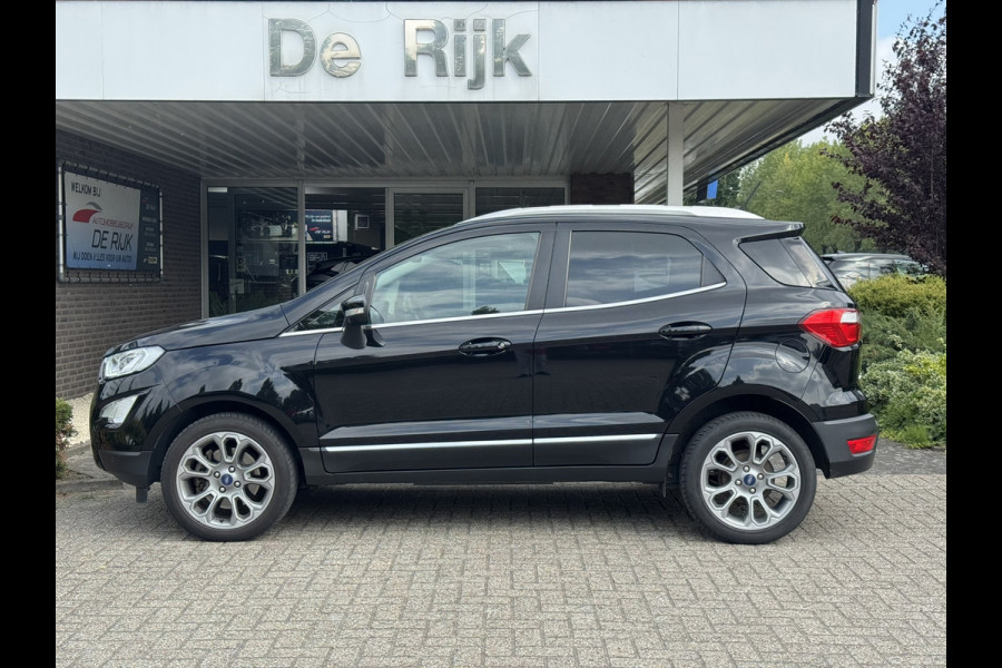 Ford EcoSport 1.0 EcoBoost Titanium | Navi, Carplay/Android, Camera, Stoel+Stuurverw., Sfeerverl., Keyless | Dealeroh. | 1e Eig. |