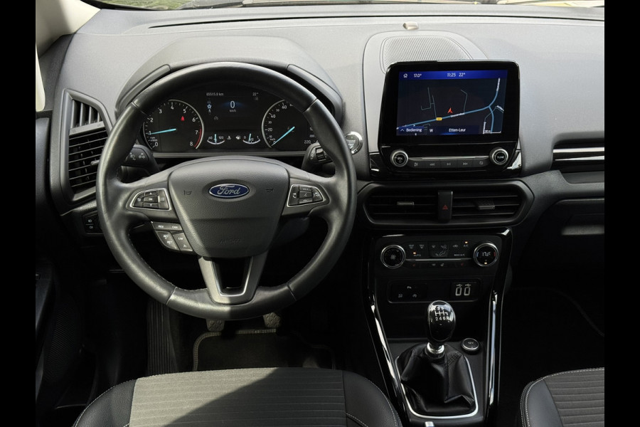 Ford EcoSport 1.0 EcoBoost Titanium | Navi, Carplay/Android, Camera, Stoel+Stuurverw., Sfeerverl., Keyless | Dealeroh. | 1e Eig. |