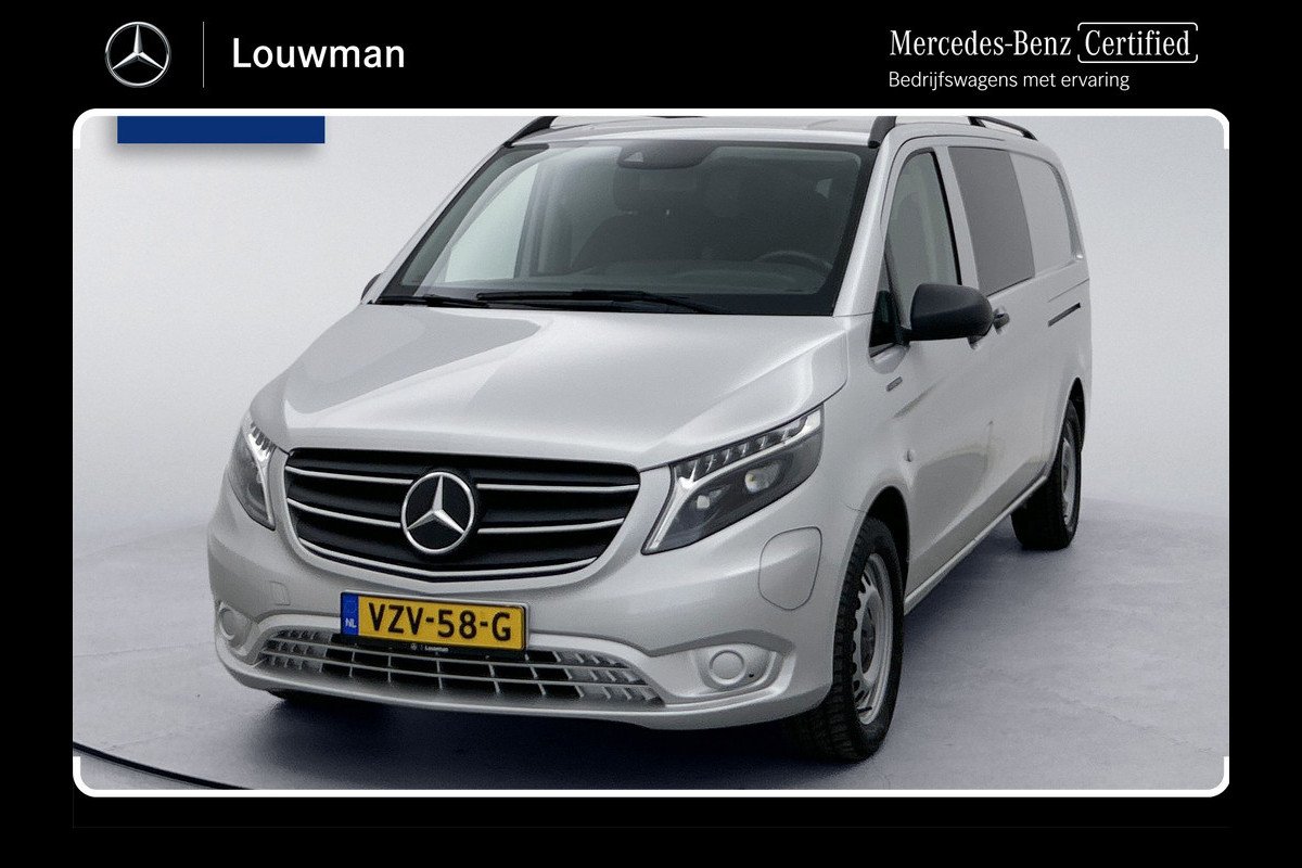 Mercedes-Benz eVito Extra Lang 66 kWh DC 5 persoons 266km WLTP Schuifdeur L+R Camera Navigatie Camera Dubbele cabine