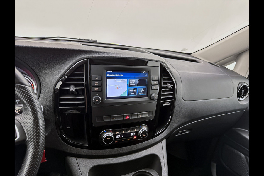 Mercedes-Benz eVito Extra Lang 66 kWh DC 5 persoons 266km WLTP Schuifdeur L+R Camera Navigatie Camera Dubbele cabine