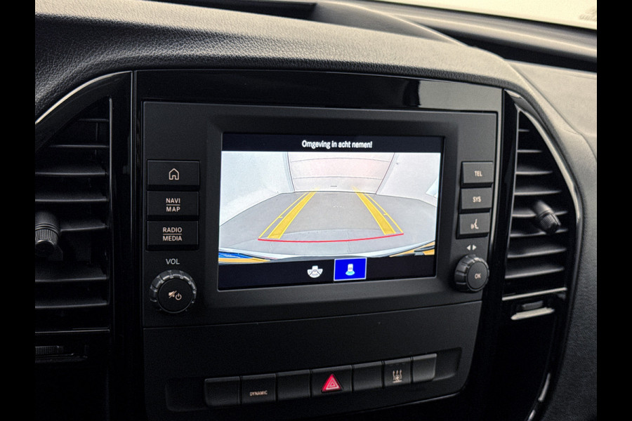 Mercedes-Benz eVito Extra Lang 66 kWh DC 5 persoons 266km WLTP Schuifdeur L+R Camera Navigatie Camera Dubbele cabine