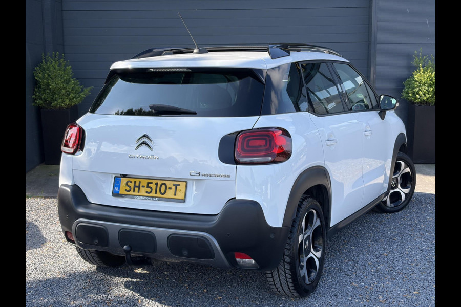 Citroën C3 Aircross 1.2 PureTech S&S Shine D-riem vv in 2024,Draadloze telefoonlader,Carplay,360°Camera,Pano,Navi,Trekhaak,Keyless,PDC V+A,110pk,Dodehoeksensor,Rijstrooksensor,N.A.P,Lm velgen,Apk tot 05-2027